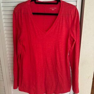 Eileen Fisher - V neck - Cotton Tunic - size small